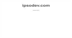 Desktop Screenshot of ipsodev.com